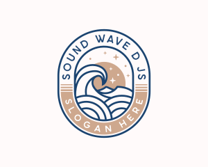 Coastal Sea Waves logo design