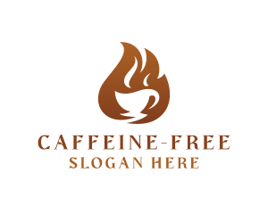 Flame Coffee Cafe logo design