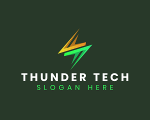 Electrical Lightning Thunder logo design