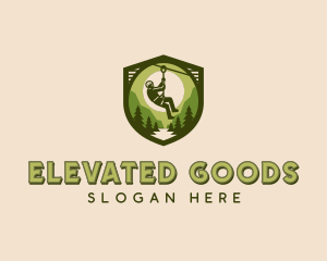 Wilderness Zip Lining  logo design