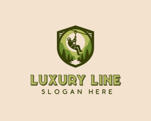 Wilderness Zip Lining  logo design