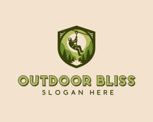 Wilderness Zip Lining  logo design