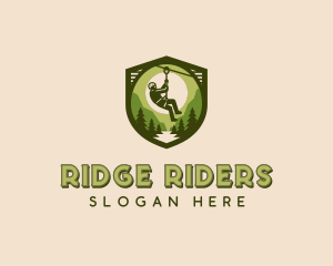 Wilderness Zip Lining  logo design