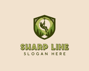 Wilderness Zip Lining  logo design