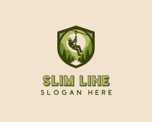 Wilderness Zip Lining  logo design