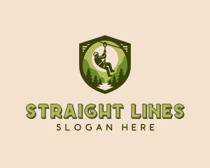 Wilderness Zip Lining  logo design