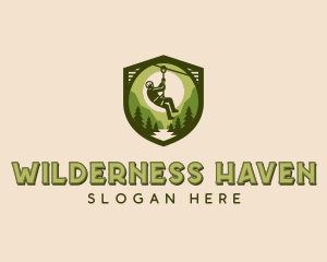 Wilderness Zip Lining  logo design