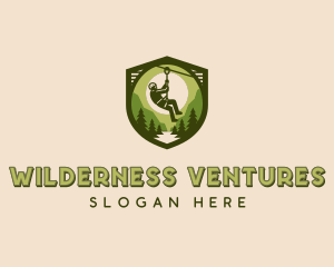 Wilderness Zip Lining  logo design