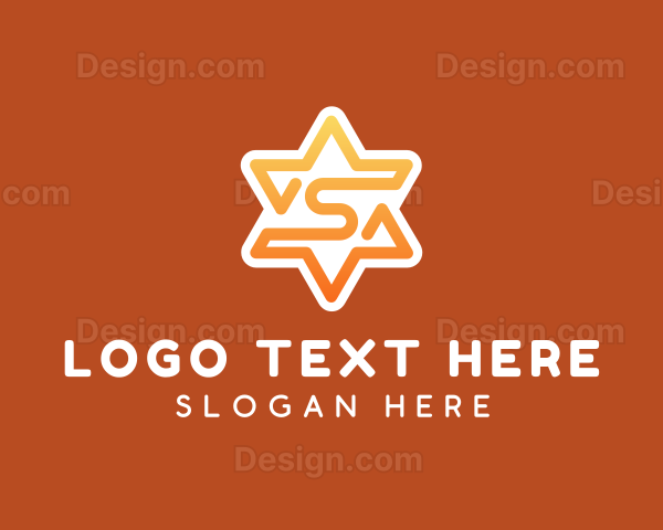 Hexagram Star Letter S Logo