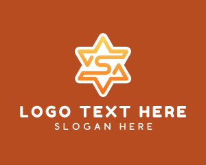 Hexagram Star Letter S logo