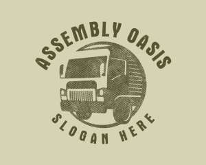 Rustic Truck Transport logo design