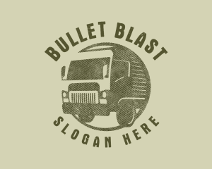 Rustic Truck Transport logo design