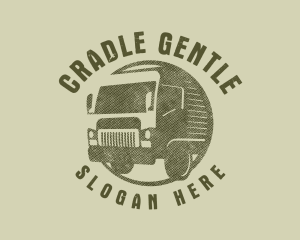 Rustic Truck Transport logo design