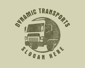 Rustic Truck Transport logo design