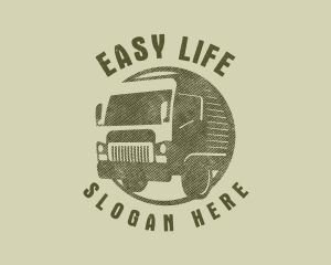 Rustic Truck Transport logo design