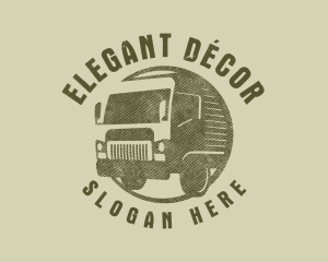 Rustic Truck Transport logo design