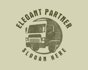 Rustic Truck Transport logo design