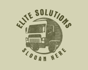 Rustic Truck Transport logo design