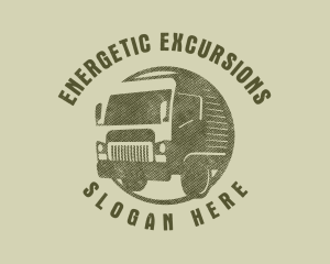 Rustic Truck Transport logo design