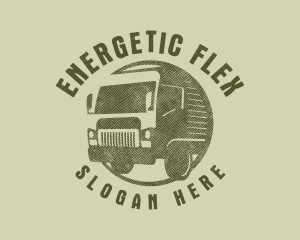 Rustic Truck Transport logo design