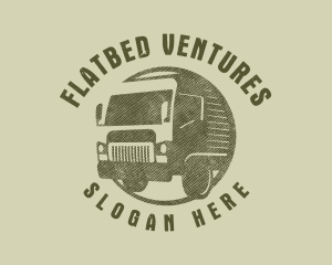 Rustic Truck Transport logo design