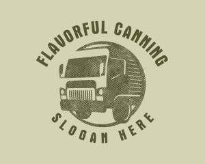 Rustic Truck Transport logo design