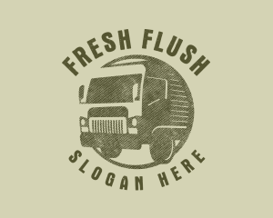 Rustic Truck Transport logo design