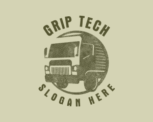 Rustic Truck Transport logo design