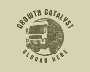 Rustic Truck Transport logo design