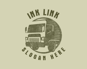 Rustic Truck Transport logo design