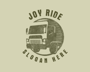 Rustic Truck Transport logo design