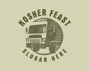 Rustic Truck Transport logo design