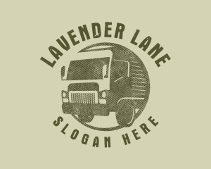 Rustic Truck Transport logo design