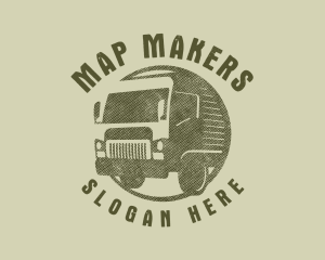 Rustic Truck Transport logo design