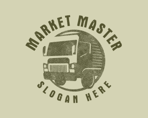 Rustic Truck Transport logo design