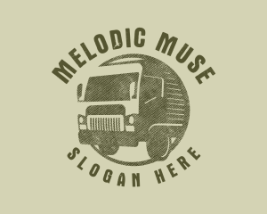 Rustic Truck Transport logo design