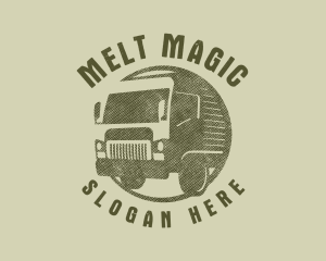 Rustic Truck Transport logo design