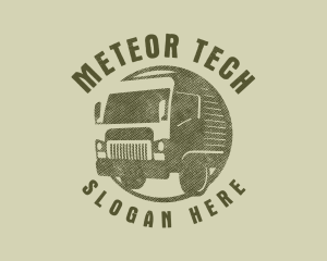 Rustic Truck Transport logo design