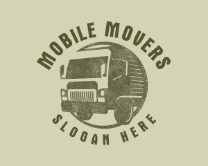 Rustic Truck Transport logo design