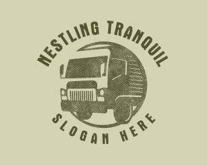 Rustic Truck Transport logo design