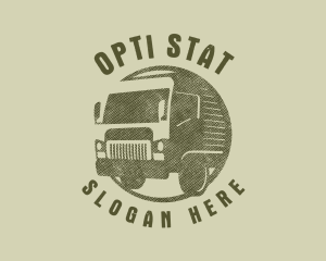 Rustic Truck Transport logo design