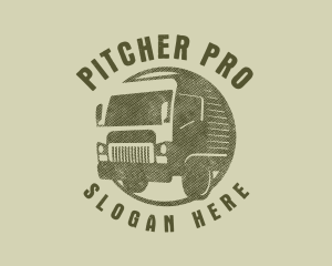 Rustic Truck Transport logo design