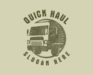 Rustic Truck Transport logo design