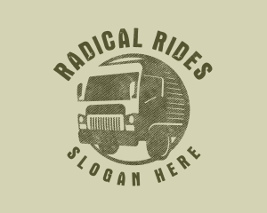 Rustic Truck Transport logo design