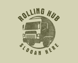 Rustic Truck Transport logo design