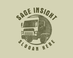 Rustic Truck Transport logo design