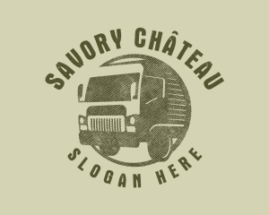 Rustic Truck Transport logo design