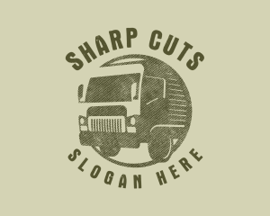 Rustic Truck Transport logo design