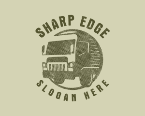 Rustic Truck Transport logo design