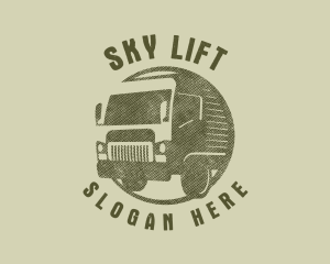 Rustic Truck Transport logo design